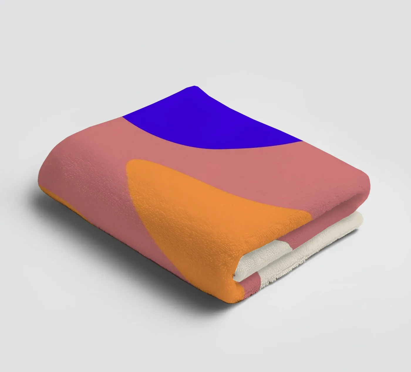geometric shapes forms towel by pastel color shape