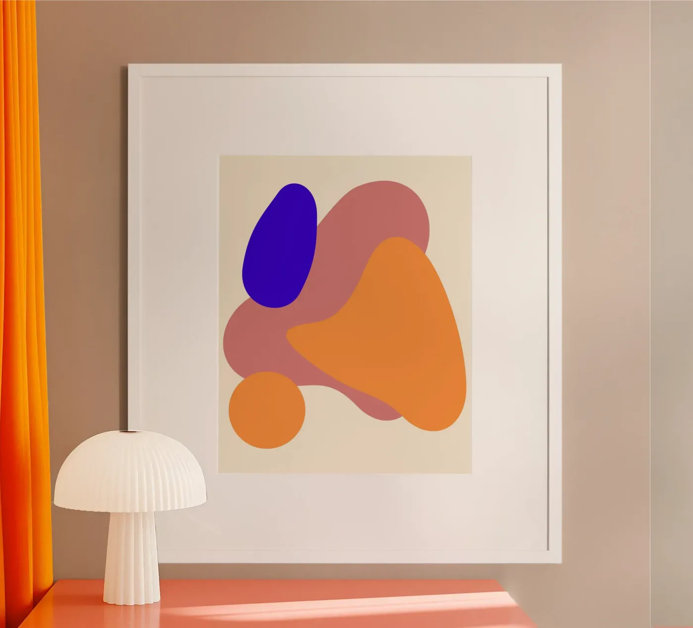 geometric shapes forms poster by pastel color shape