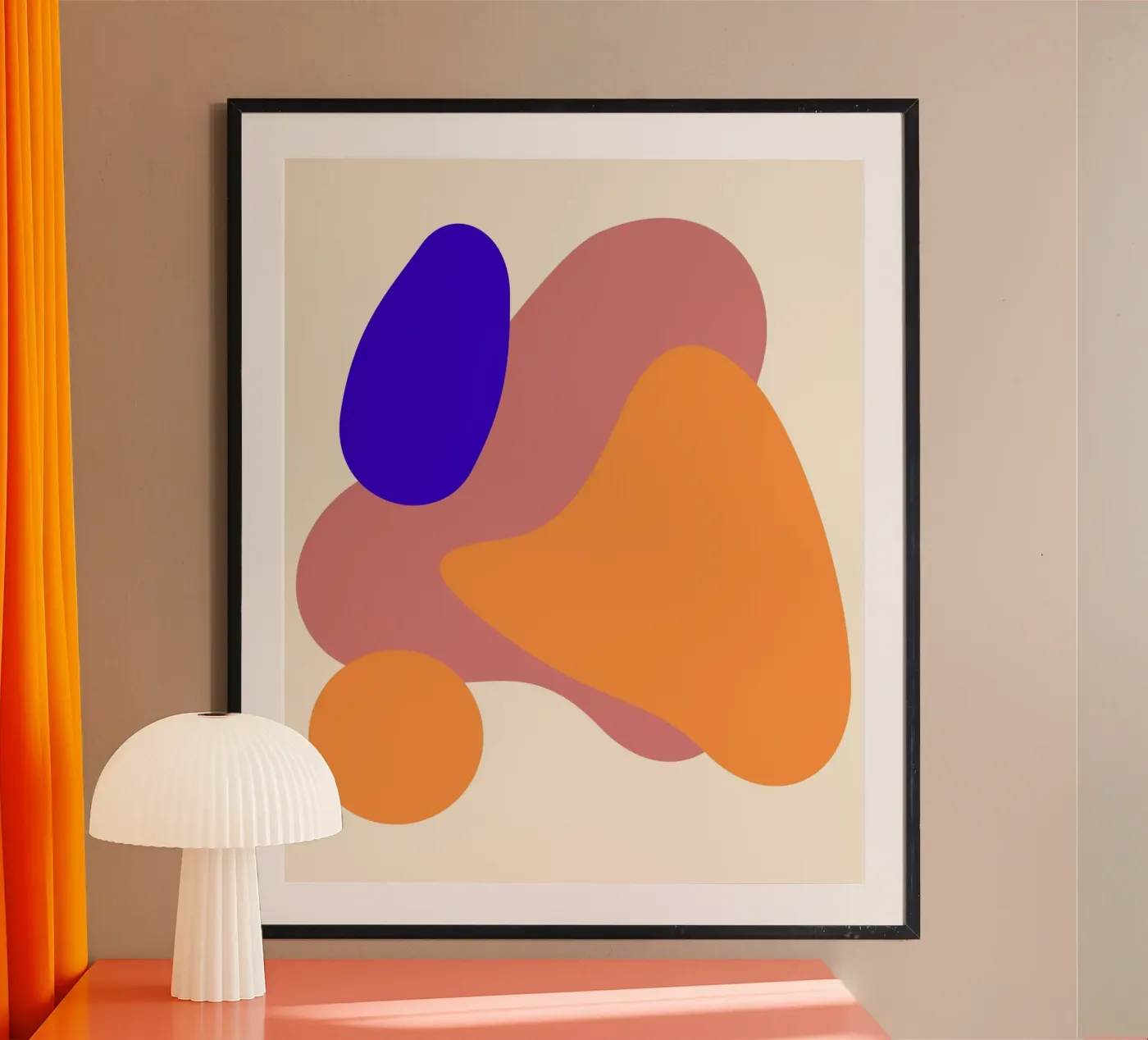 geometric shapes forms poster by pastel color shape