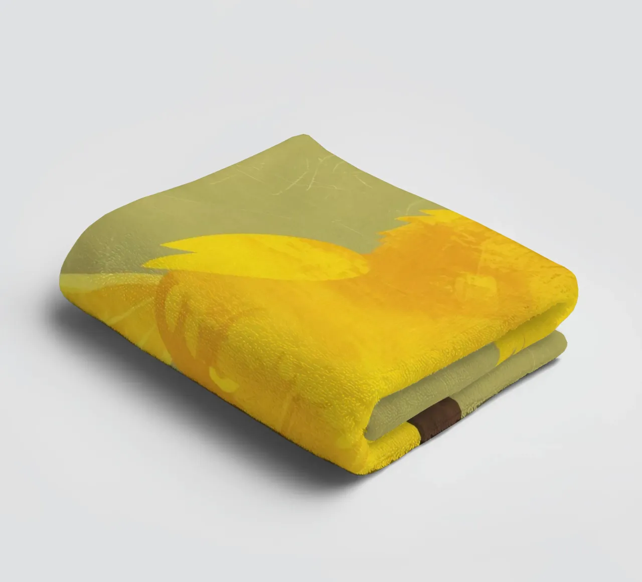 A calm and soft title for the minimalist canary illustration towel by DesignDoodle