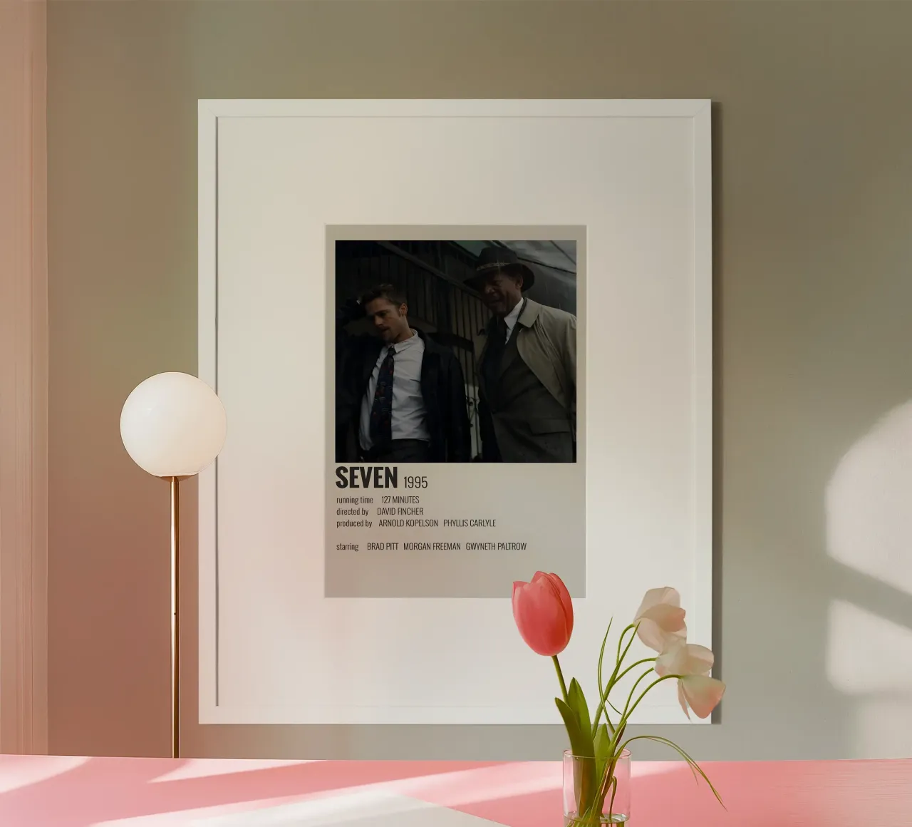 SEVEN 1995 poster con telaio in alluminio da MVFminimalist