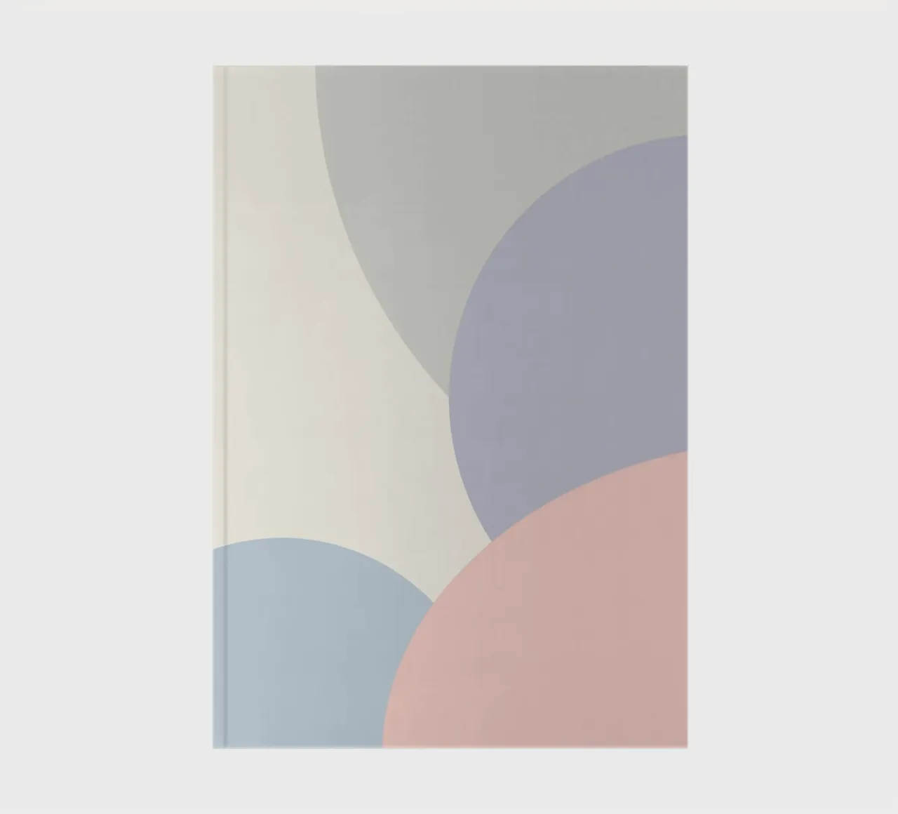 cercles pastel se chevauchant carnet de notes de pastel color shape