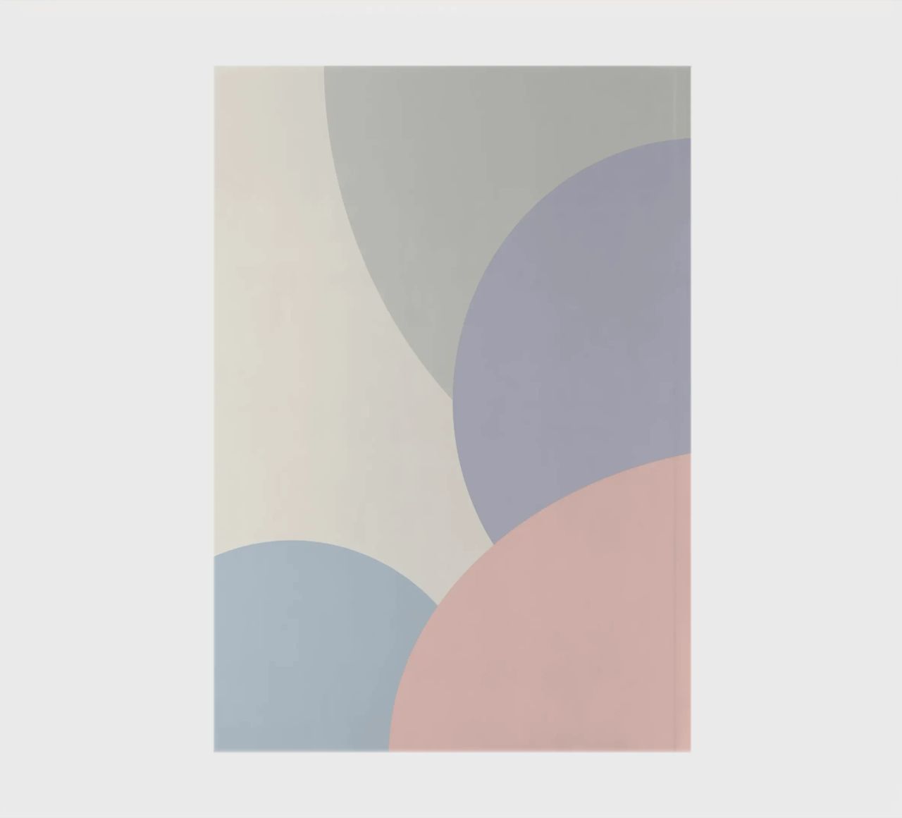 pastel circles overlapping notebook by pastel color shape