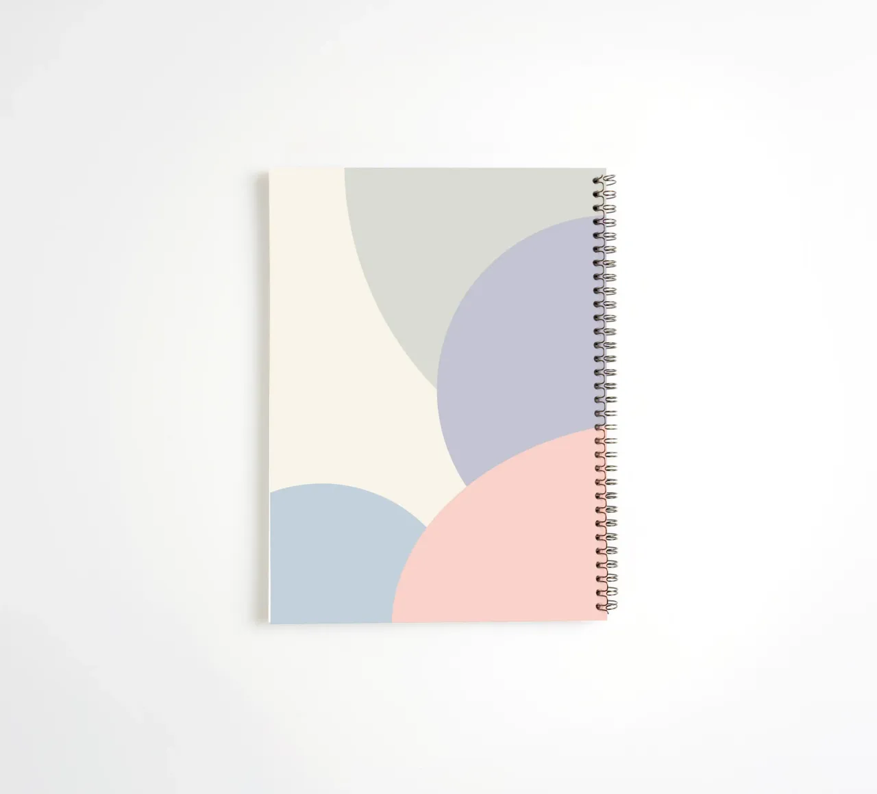 pastel circles overlapping spiral notebook by pastel color shape