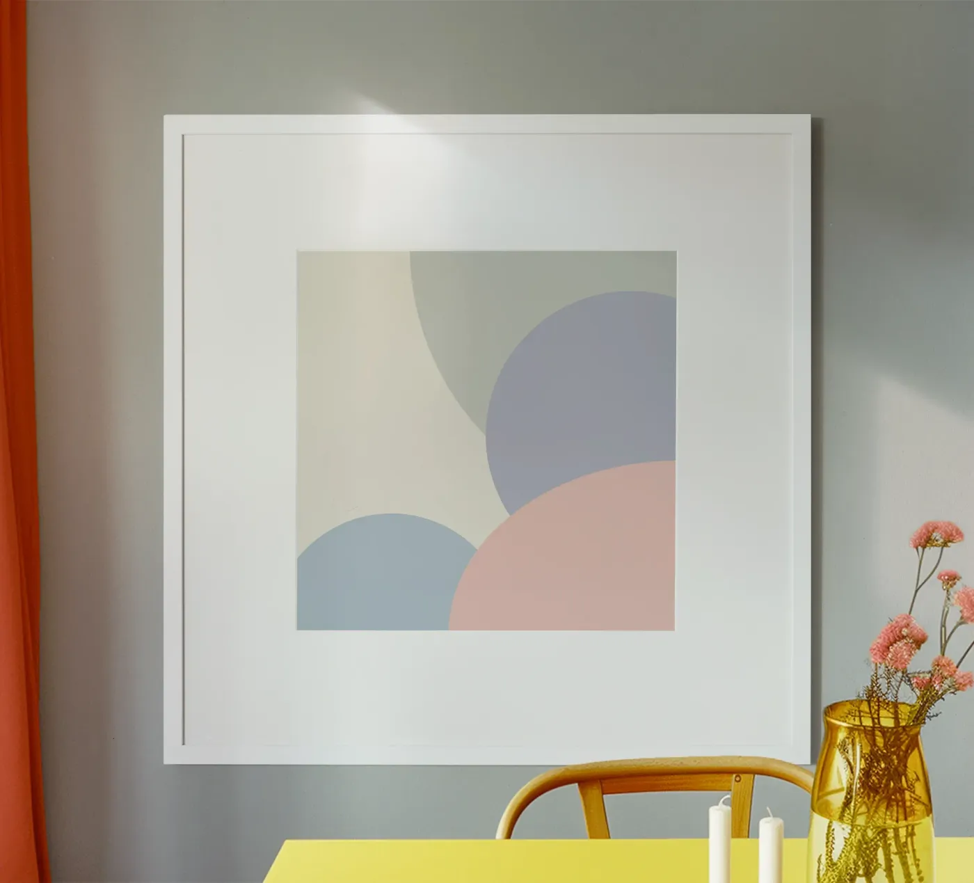 pastel circles overlapping poster by pastel color shape