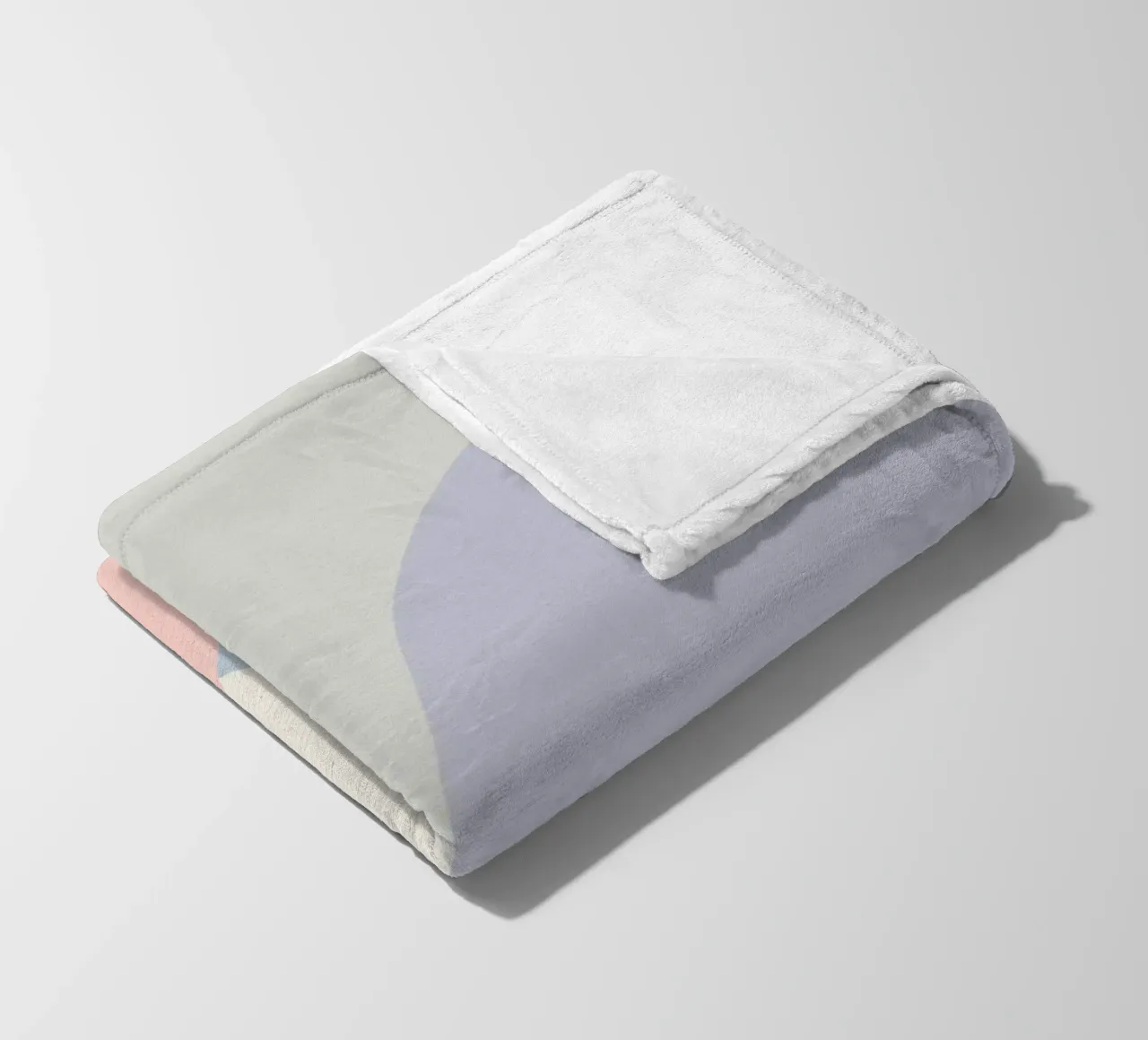 pastel circles overlapping fleece blanket by pastel color shape