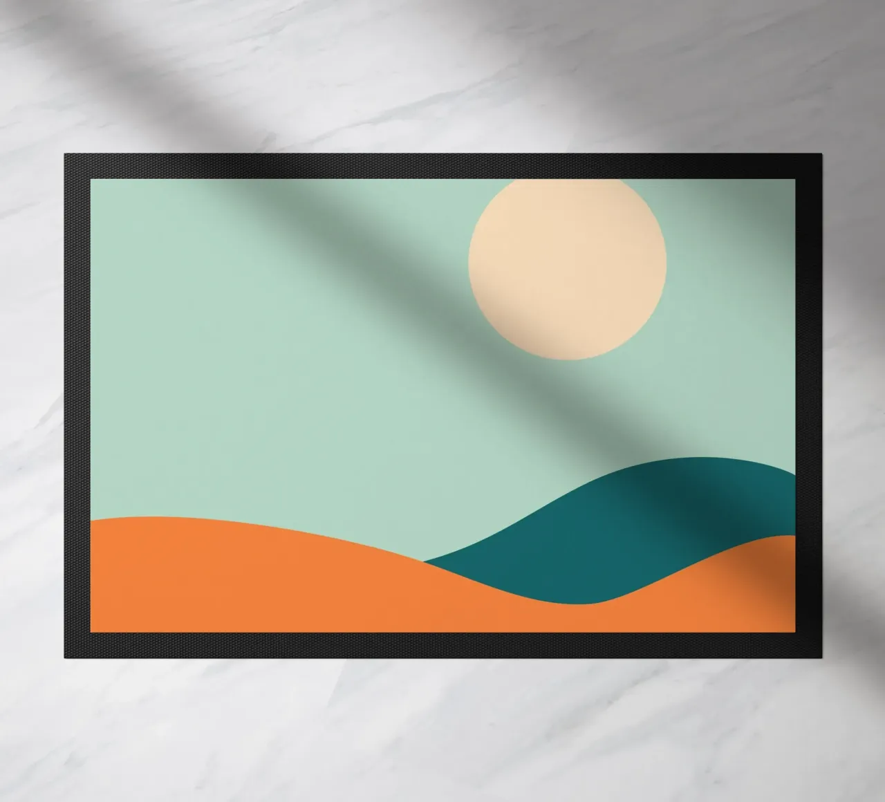 ciel ensoleillé paillasson de pastel color shape