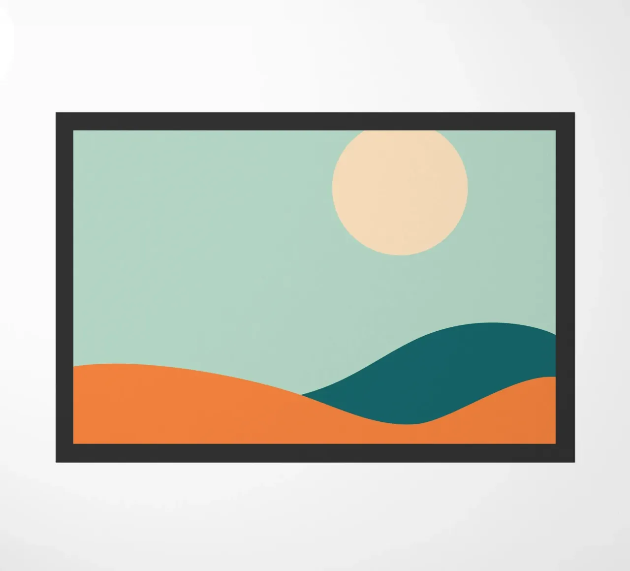 ciel ensoleillé paillasson de pastel color shape