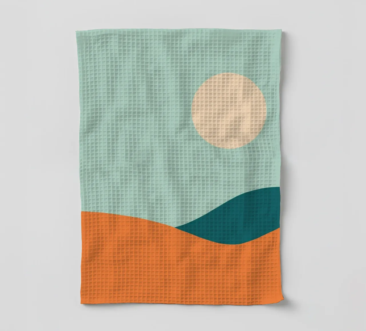 ciel ensoleillé torchon de pastel color shape