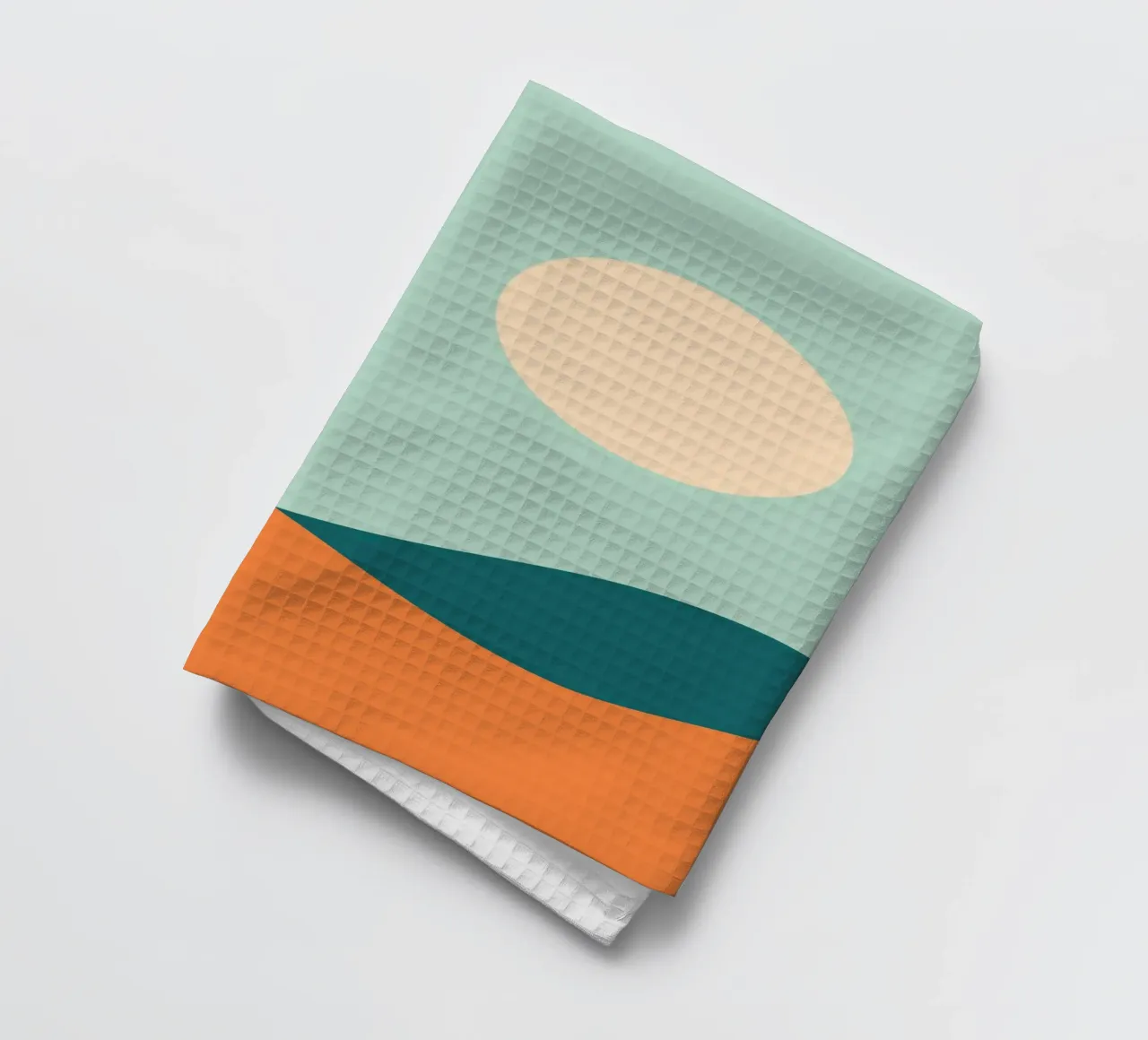 ciel ensoleillé torchon de pastel color shape