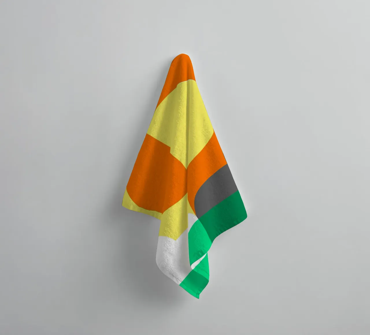 day and night reflection towel by pastel color shape