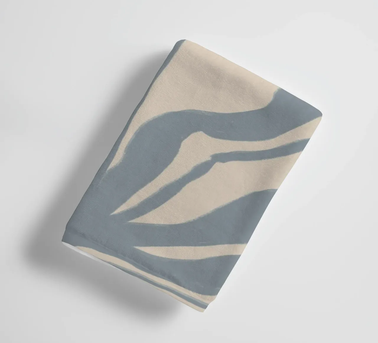 Abstract Pink and Blue Botanical Motif towel by Melloi Art Print