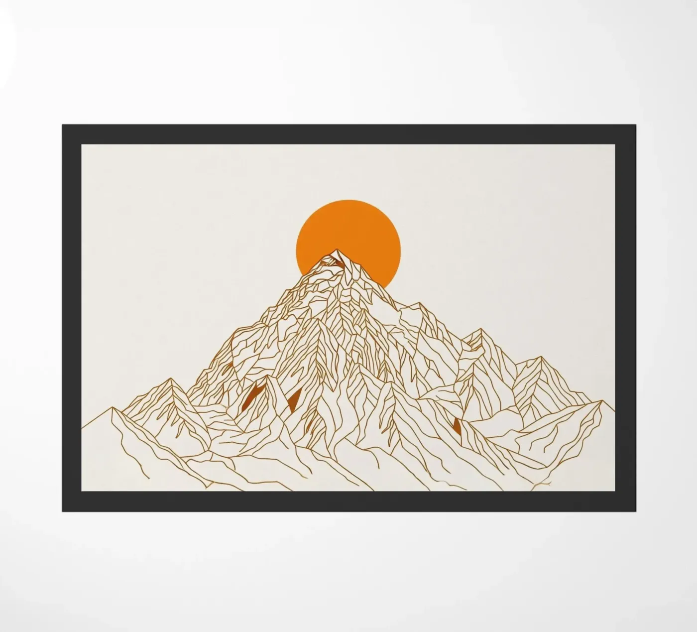 Alpine Glow Fußmatte von ZEN VACATION