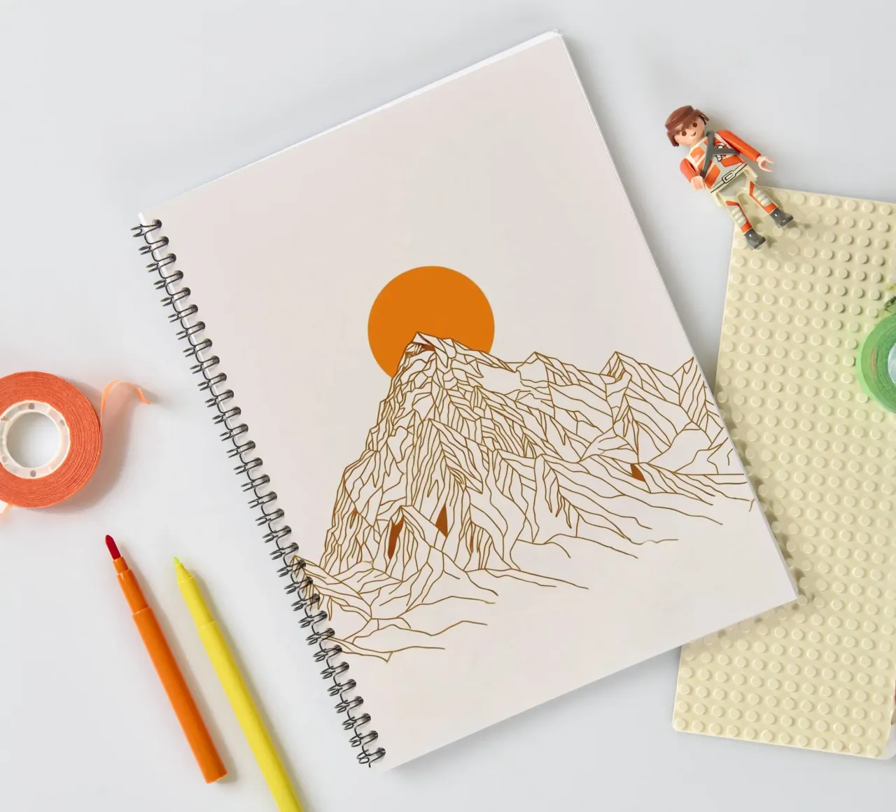 Alpine Glow spiral notebook by ZEN VACATION