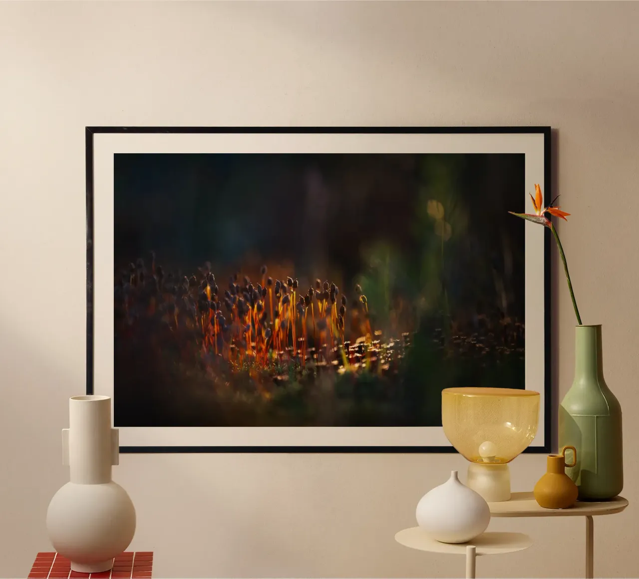 Little Dreamland poster with wooden frame by OUTSIDE ONLY