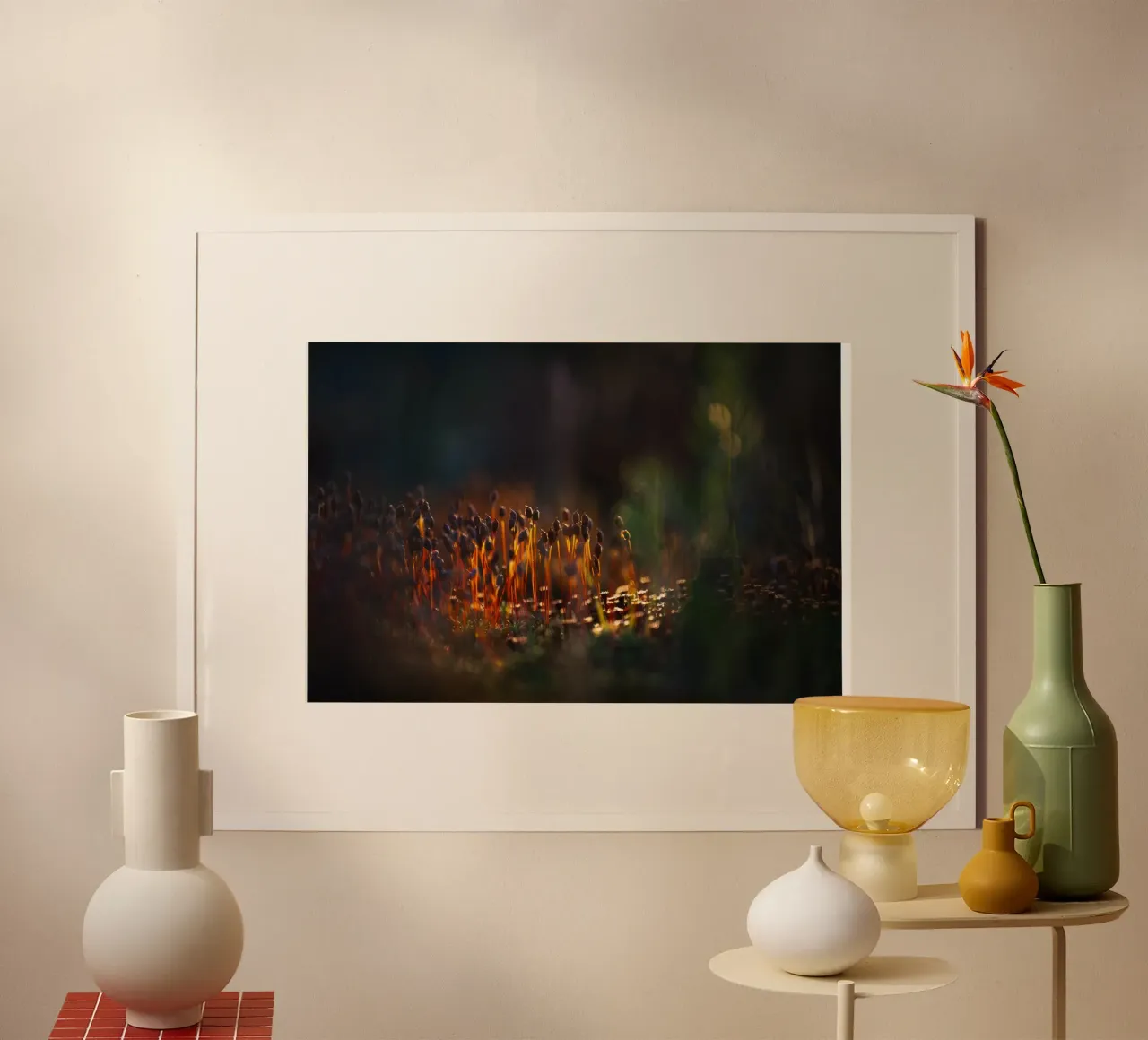 Little Dreamland poster with wooden frame by OUTSIDE ONLY