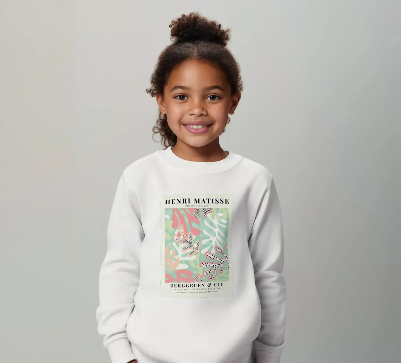 Matisse Papiers Decoupes, Botanical Art #M106 kids sweatshirt by Jam Poster
