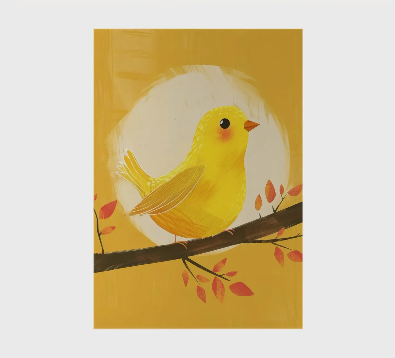 lively & artistic take on the canary with an expressive vib notebook by DesignDoodle