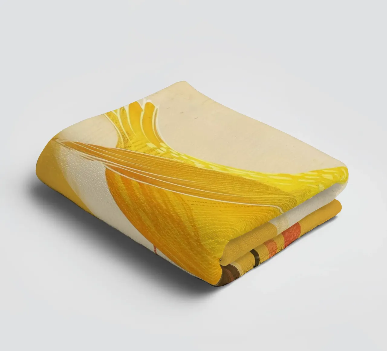 Lebendige und künstlerische Darstellung des Kanarienvogels mit ausdrucksstarker Ausstrahlung Handtuch von DesignDoodle