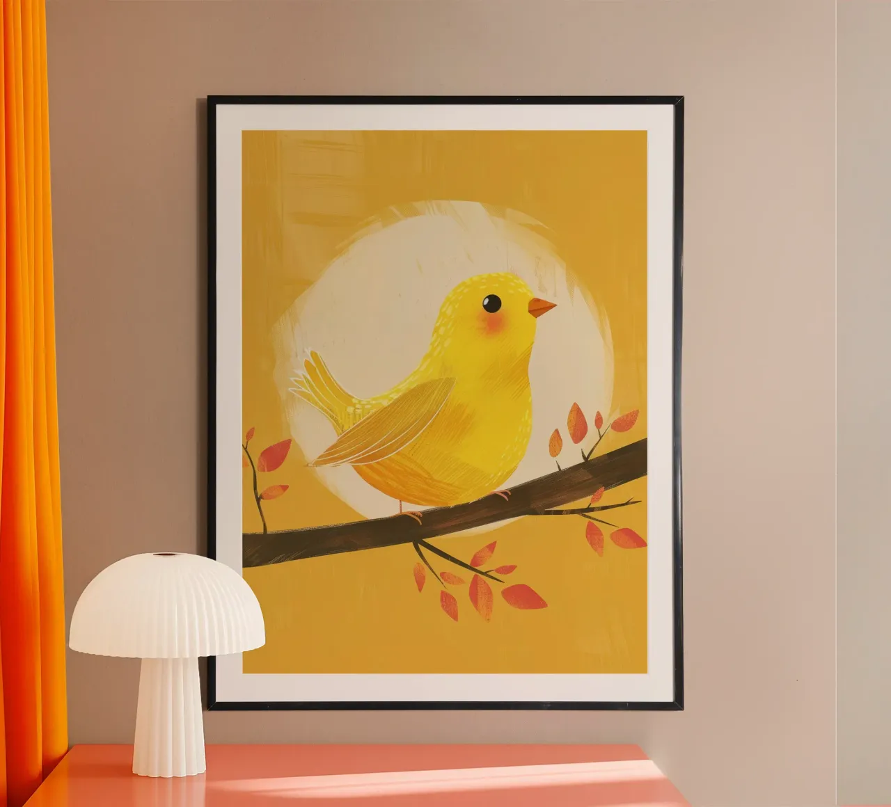lively & artistic take on the canary with an expressive vib hahnemühle by DesignDoodle