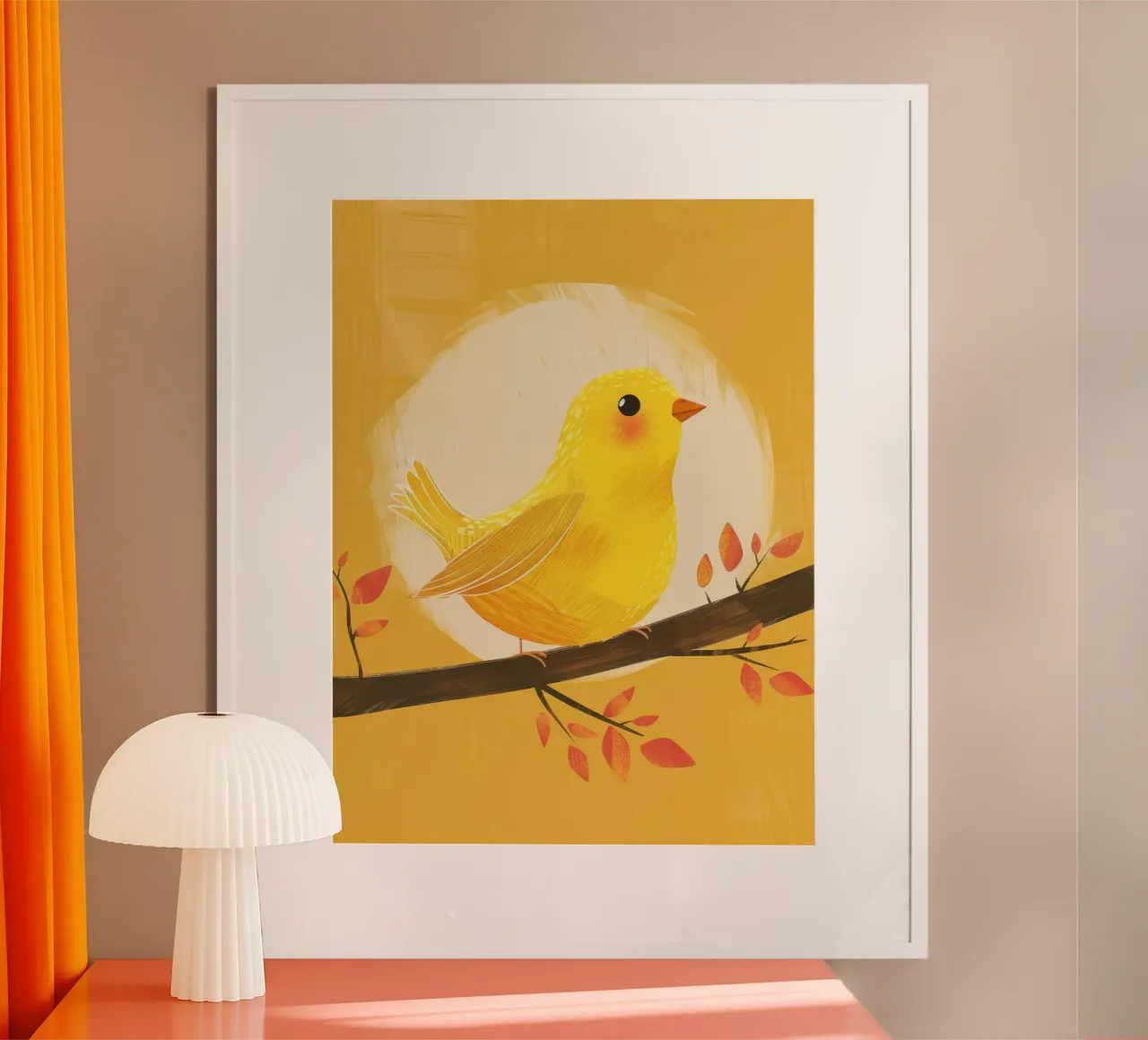 lively & artistic take on the canary with an expressive vib hahnemühle by DesignDoodle