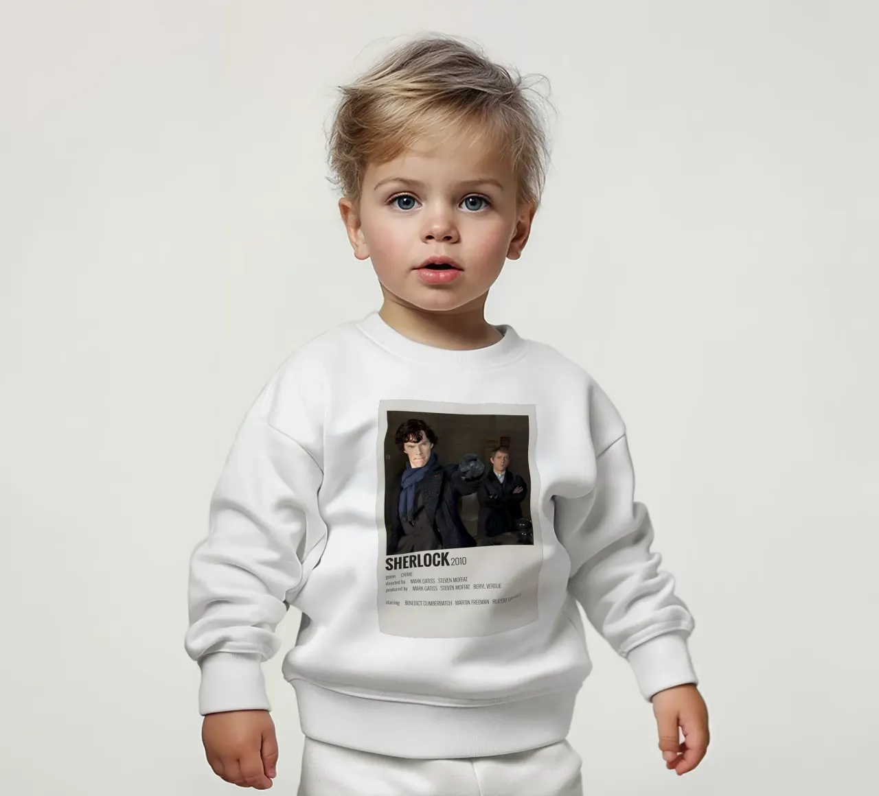 SHERLOCK 2010 felpa neonato da MVFminimalist
