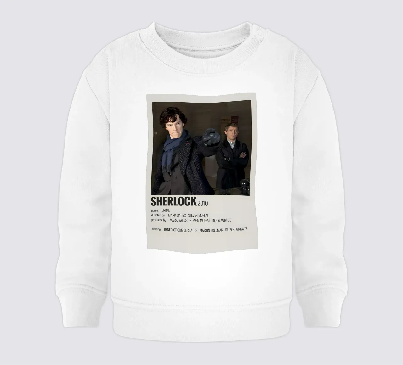 SHERLOCK 2010 felpa neonato da MVFminimalist