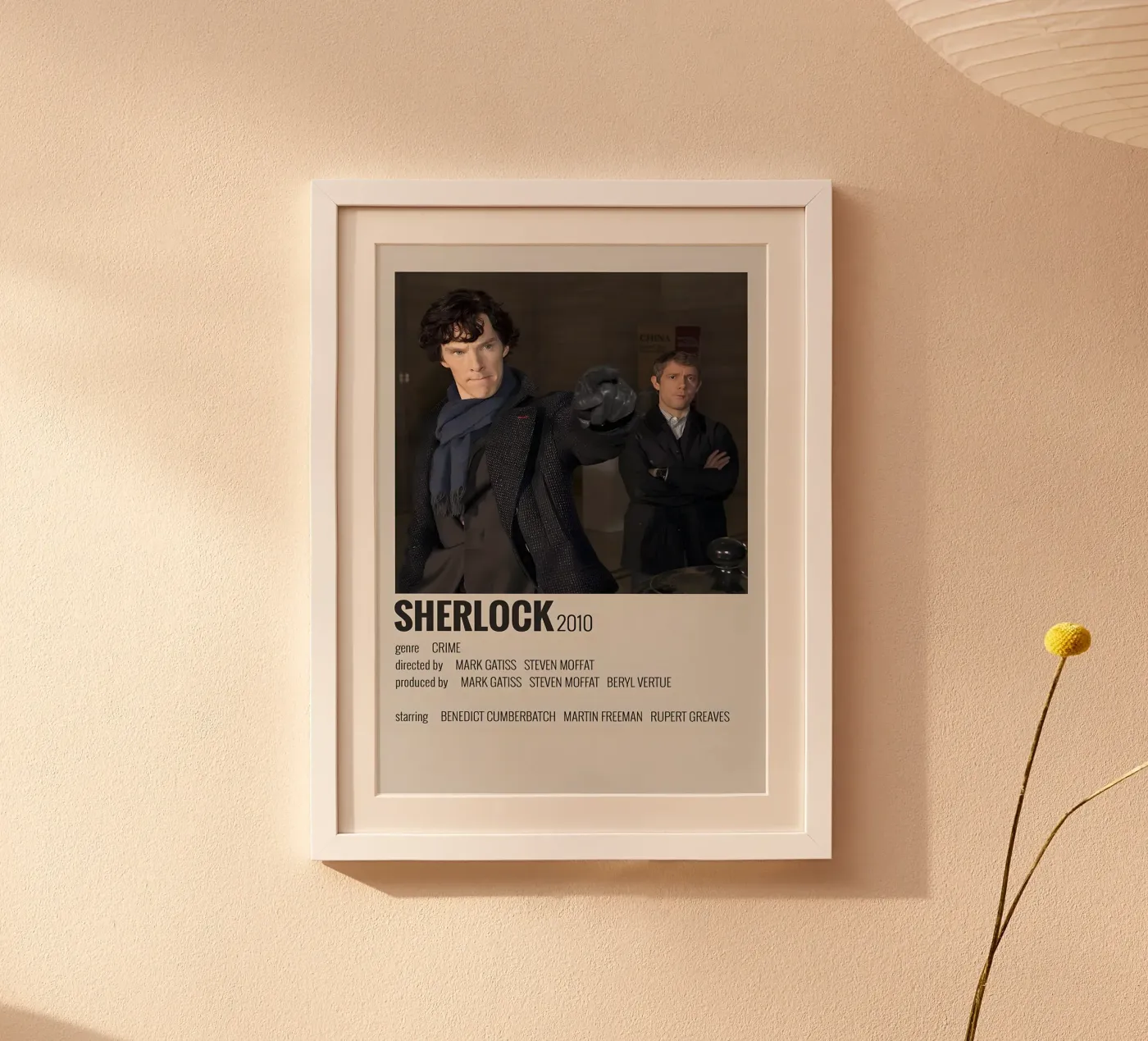 SHERLOCK 2010 poster van MVFminimalist