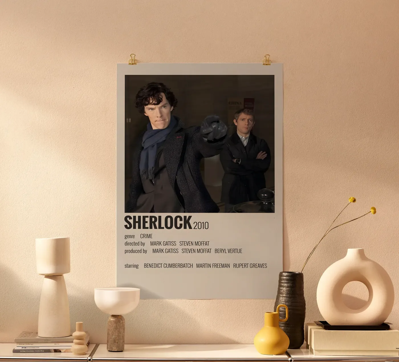 SHERLOCK 2010 poster van MVFminimalist