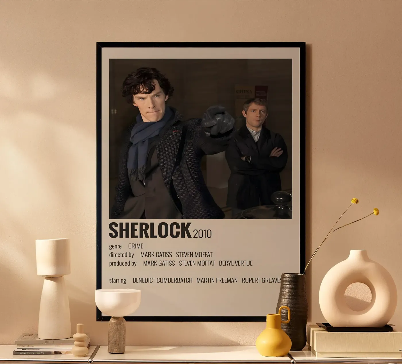 SHERLOCK 2010 poster van MVFminimalist
