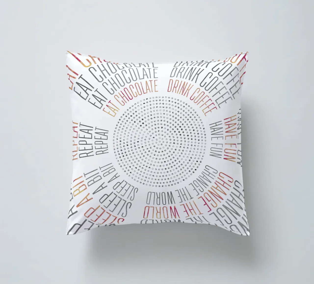 GRAPHIC ART Life Circles cuscino da Melanie Viola