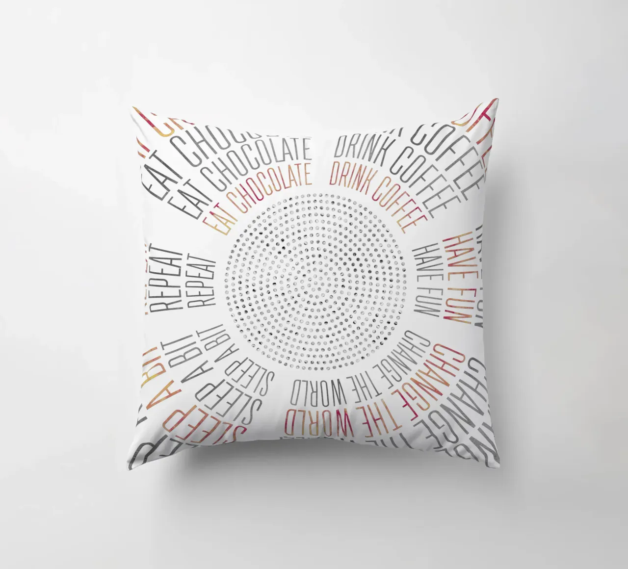 GRAPHIC ART Life Circles cuscino da Melanie Viola