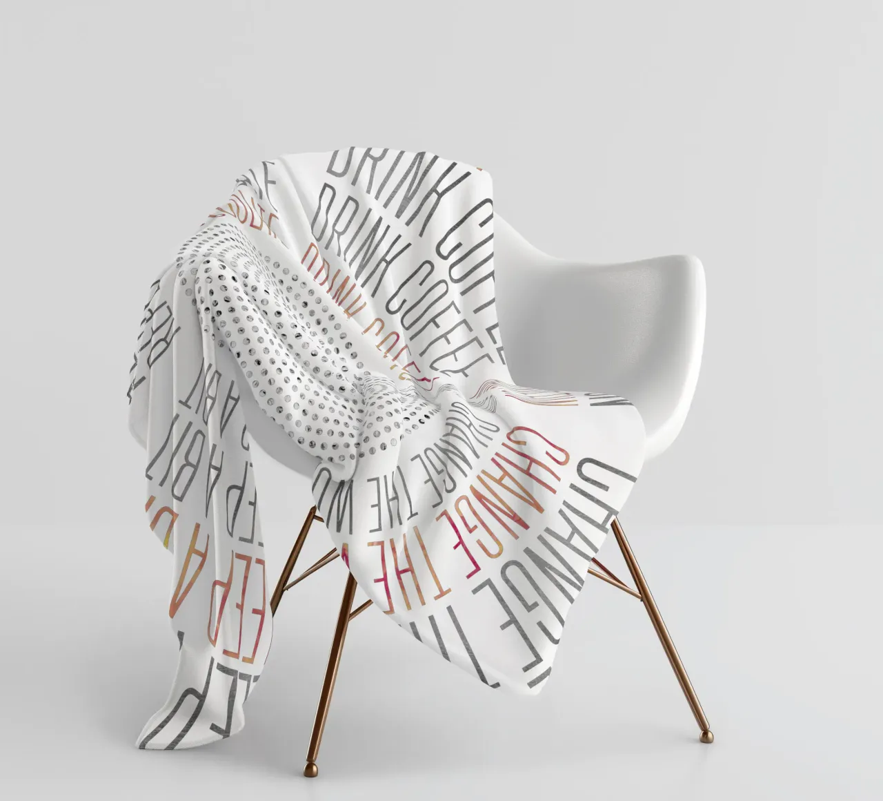 GRAPHIC ART Life Circles coperta in pile da Melanie Viola