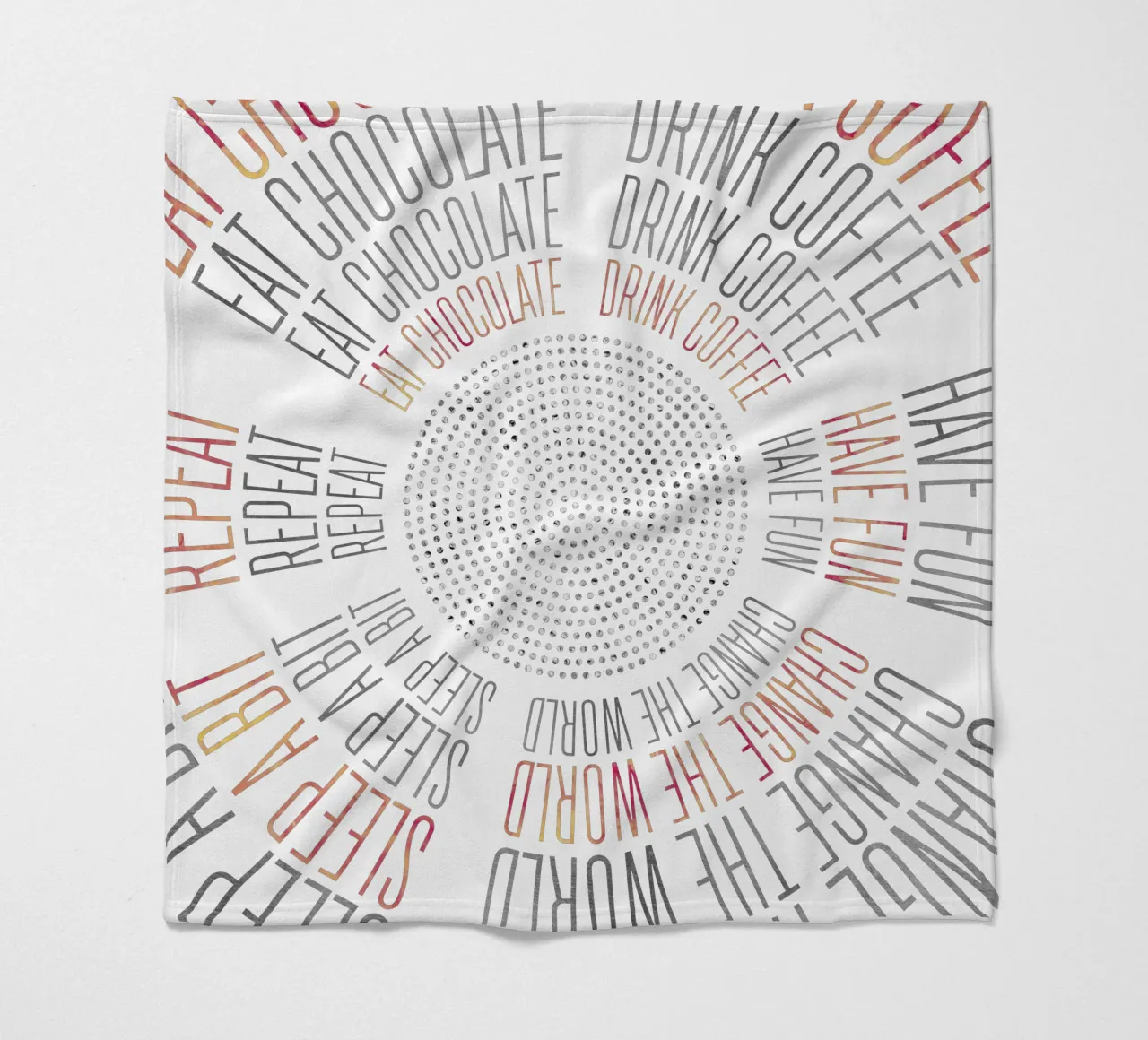 GRAPHIC ART Life Circles coperta in pile da Melanie Viola