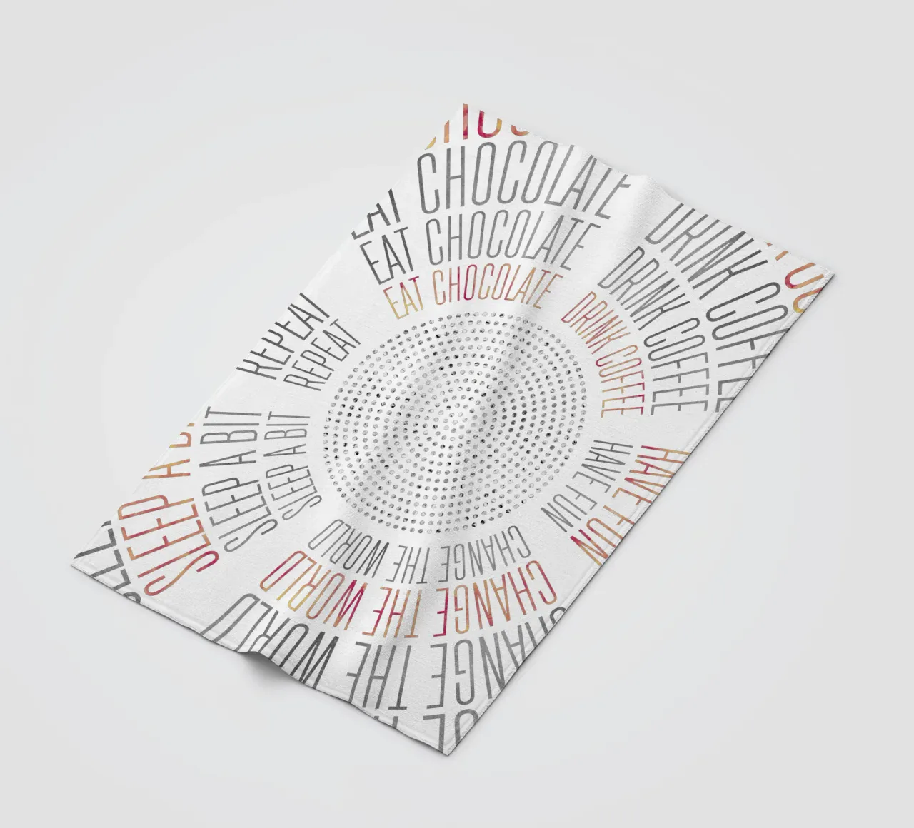 GRAPHIC ART Life Circles coperta in pile da Melanie Viola