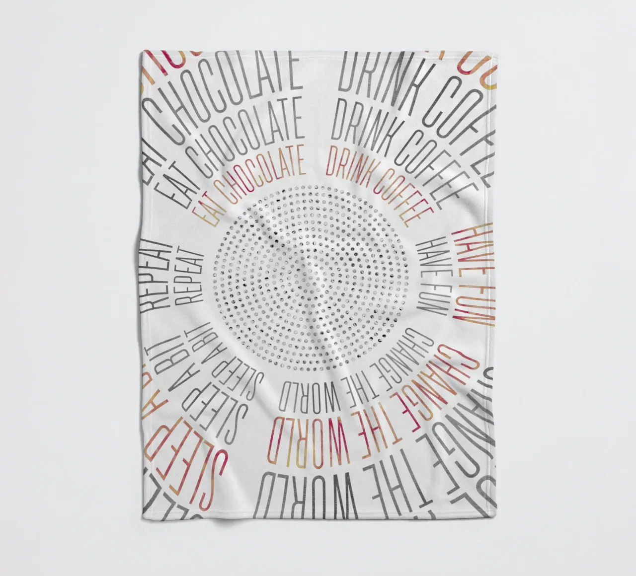 GRAPHIC ART Life Circles coperta in pile da Melanie Viola
