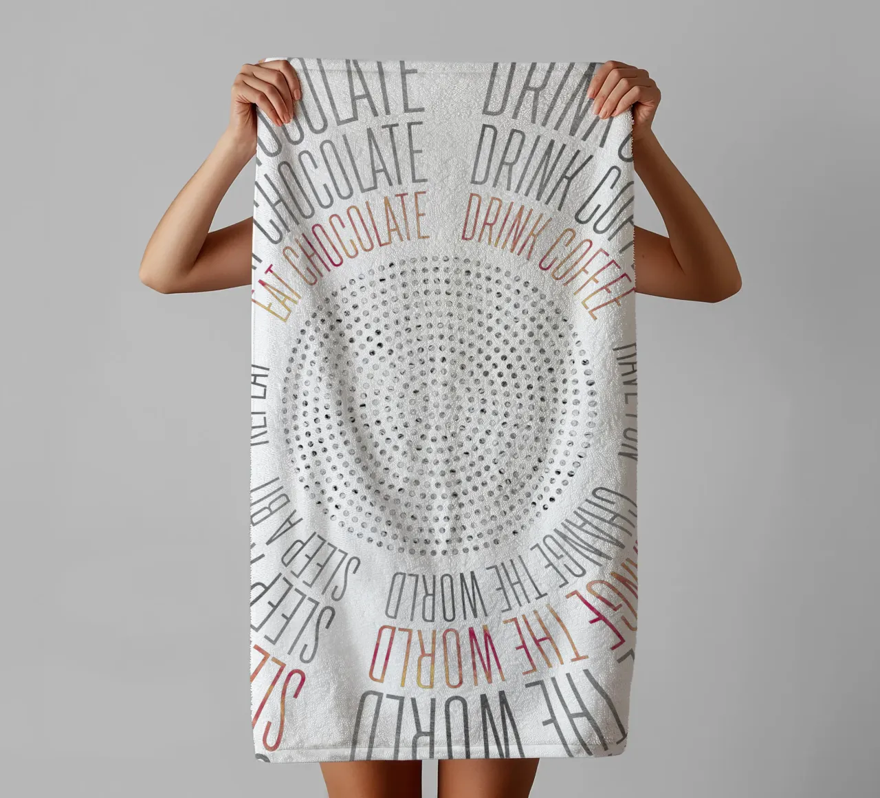 GRAPHIC ART Life Circles asciugamano da bagno da Melanie Viola