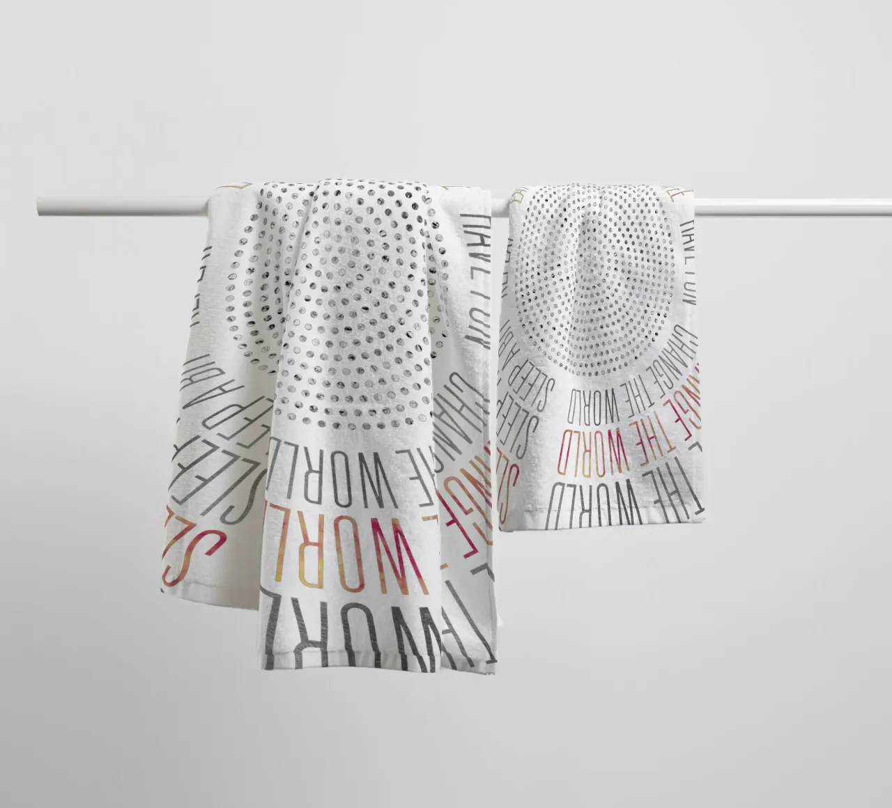 GRAPHIC ART Life Circles asciugamano da bagno da Melanie Viola