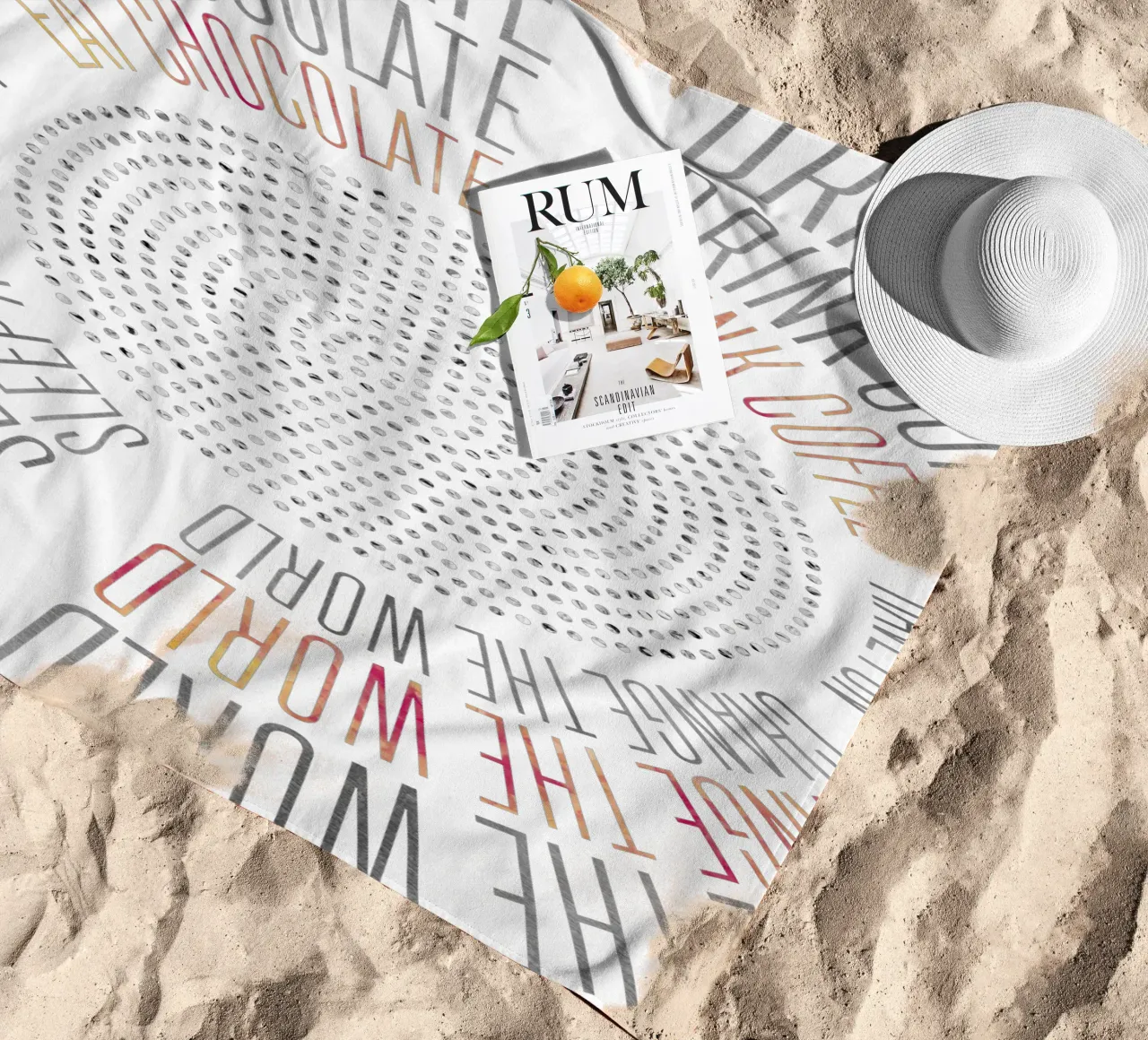 GRAPHIC ART Life Circles telo mare da Melanie Viola