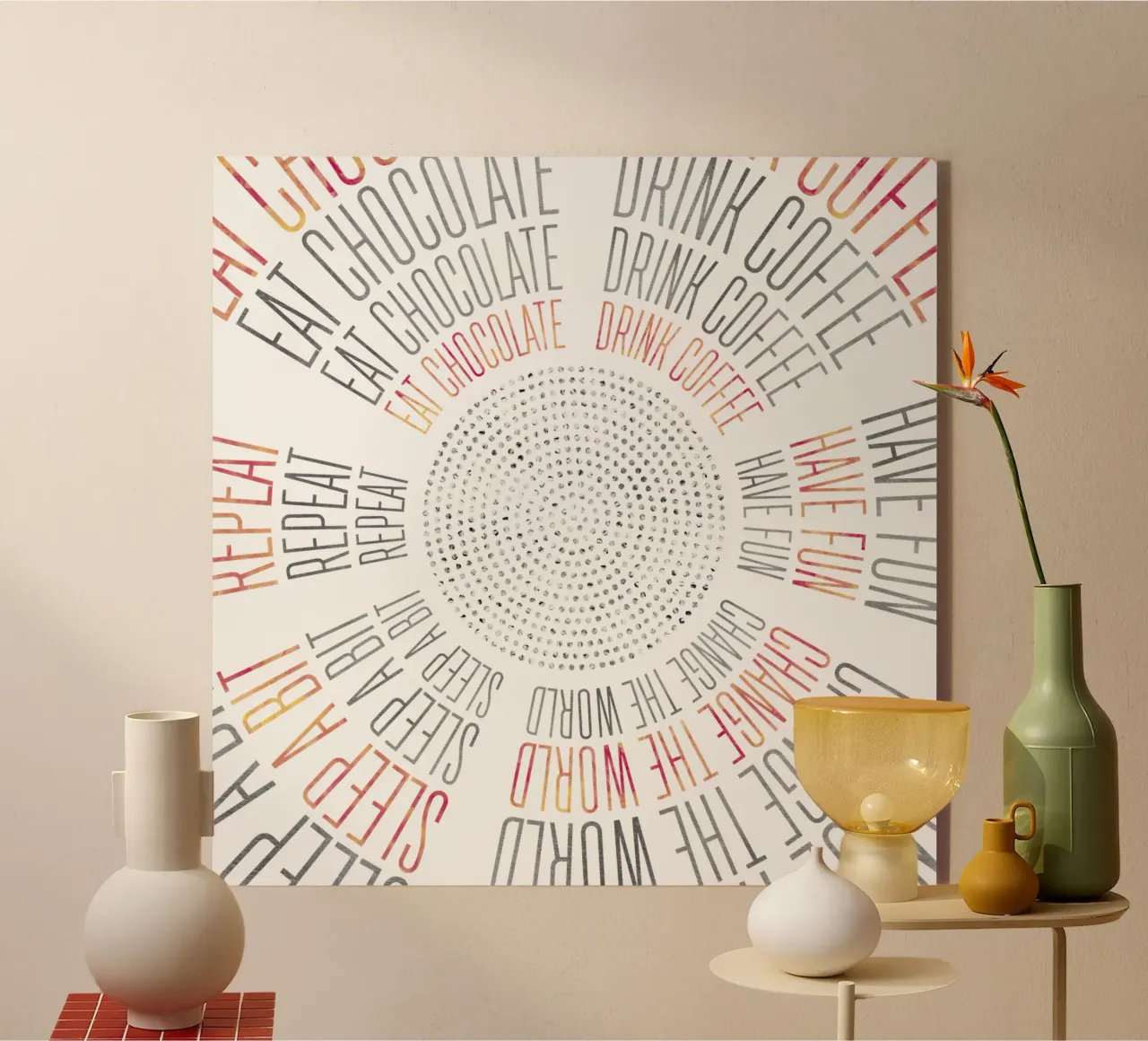 GRAPHIC ART Life Circles plexiglass da Melanie Viola