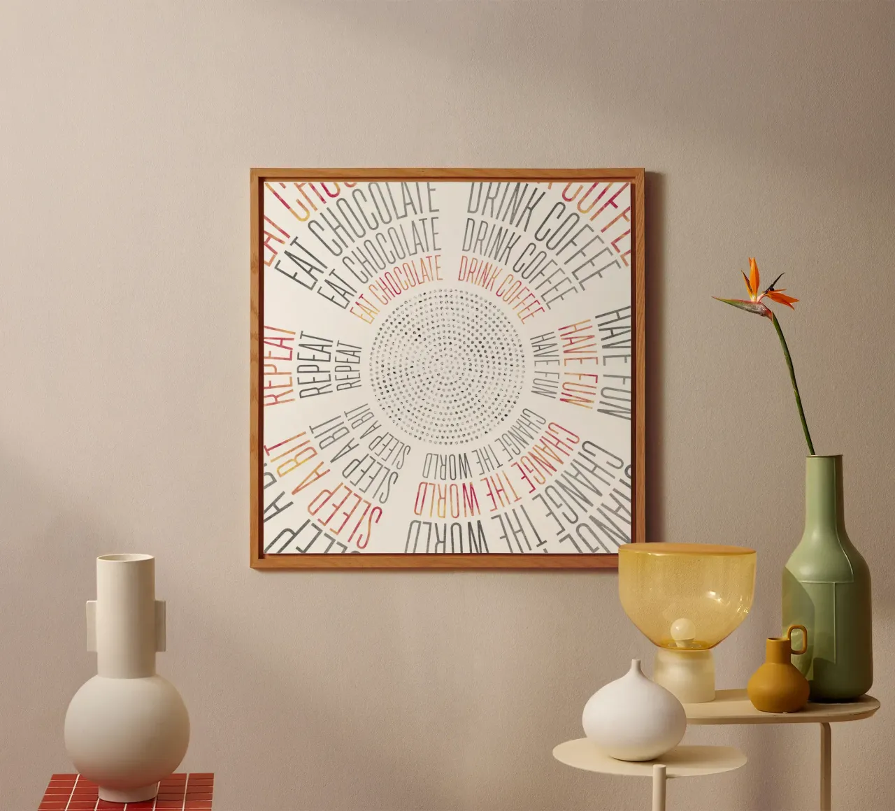 GRAPHIC ART Life Circles alluminio dibond da Melanie Viola