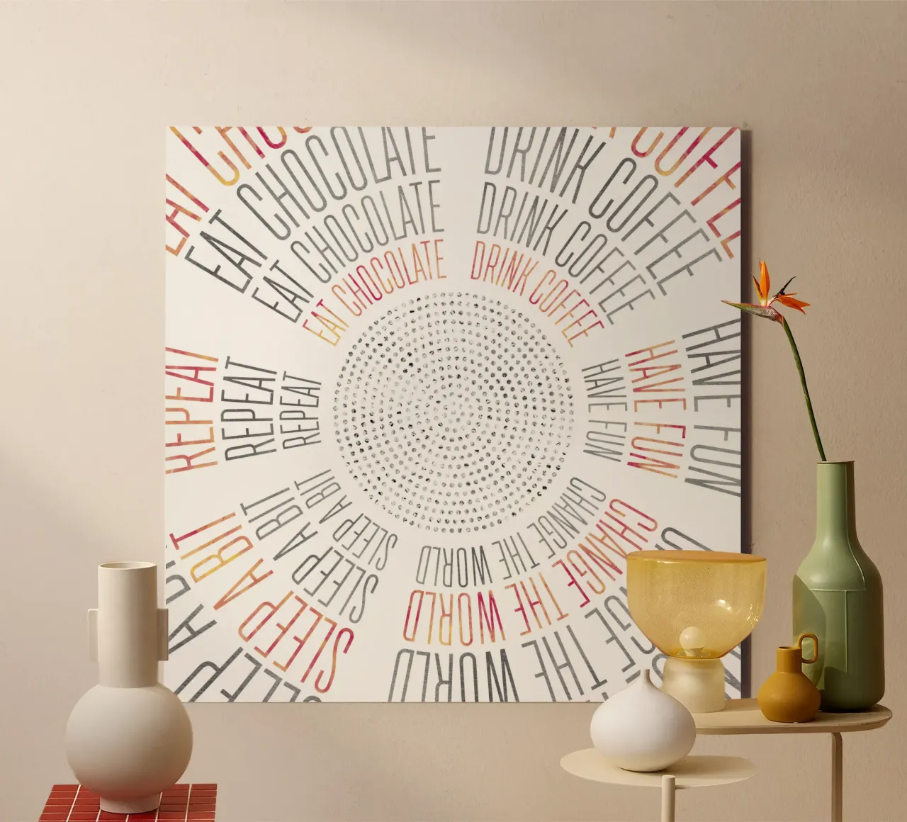 GRAPHIC ART Life Circles alluminio dibond da Melanie Viola
