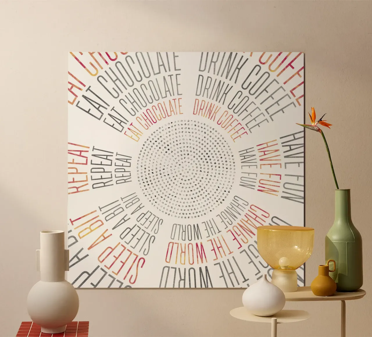 GRAPHIC ART Life Circles hahnemühle by Melanie Viola