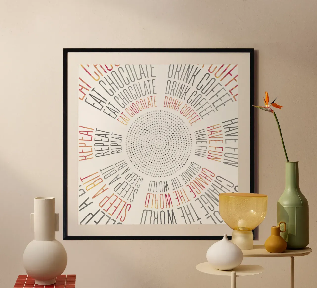 GRAPHIC ART Life Circles hahnemühle by Melanie Viola
