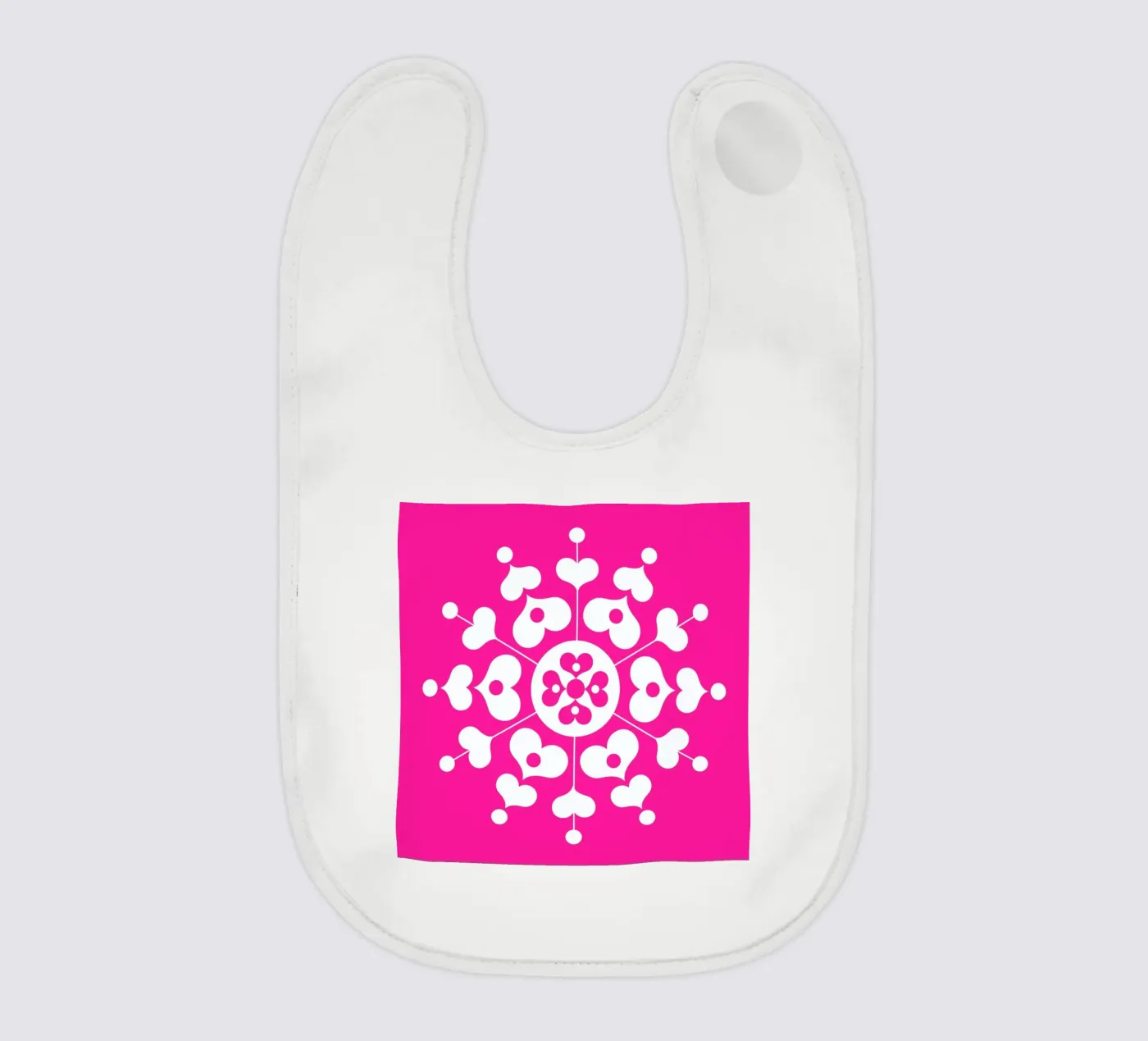 Snowflake baby bib by Bo Lundberg