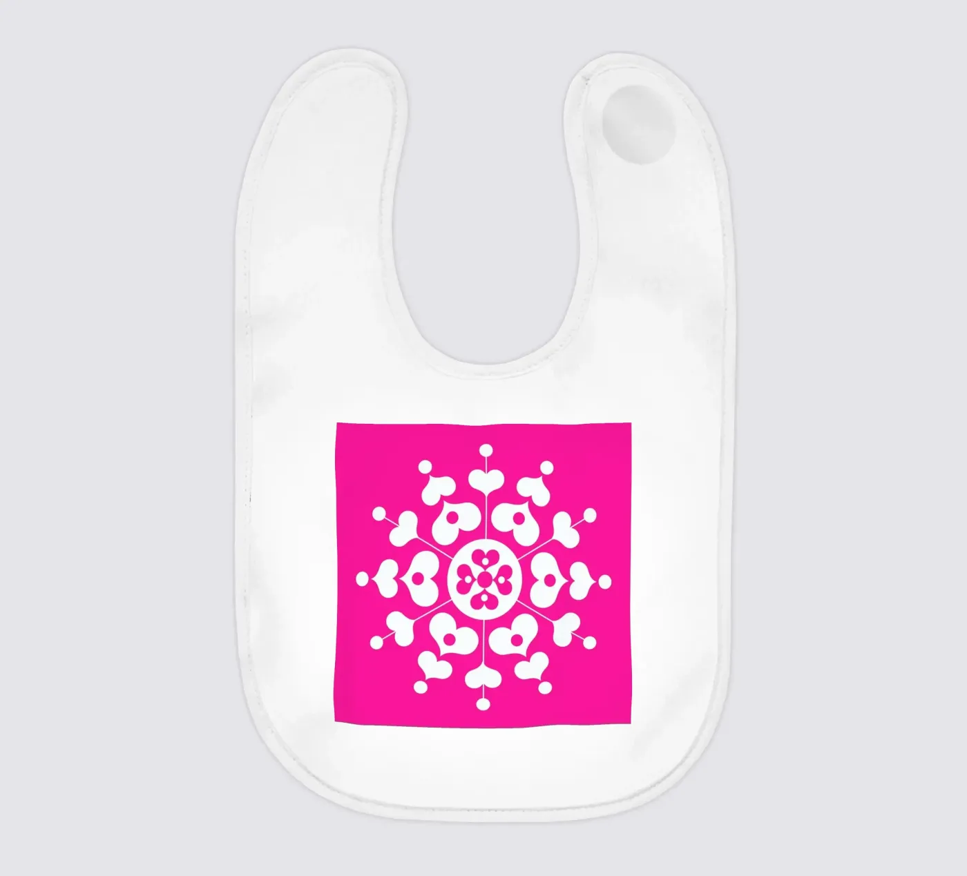 Snowflake baby bib by Bo Lundberg