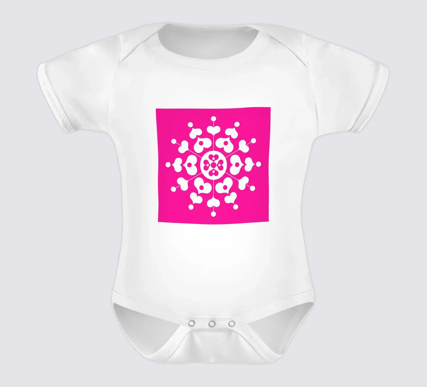 Snowflake Kurzarm Babybody von Bo Lundberg