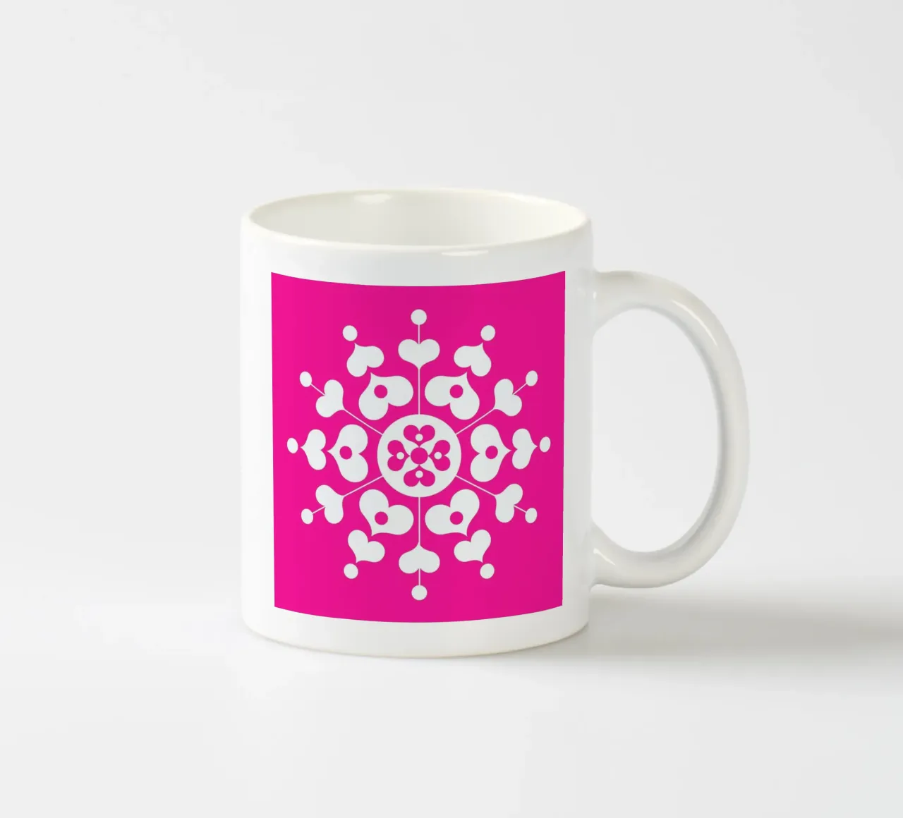 Snowflake ceramic mug by Bo Lundberg