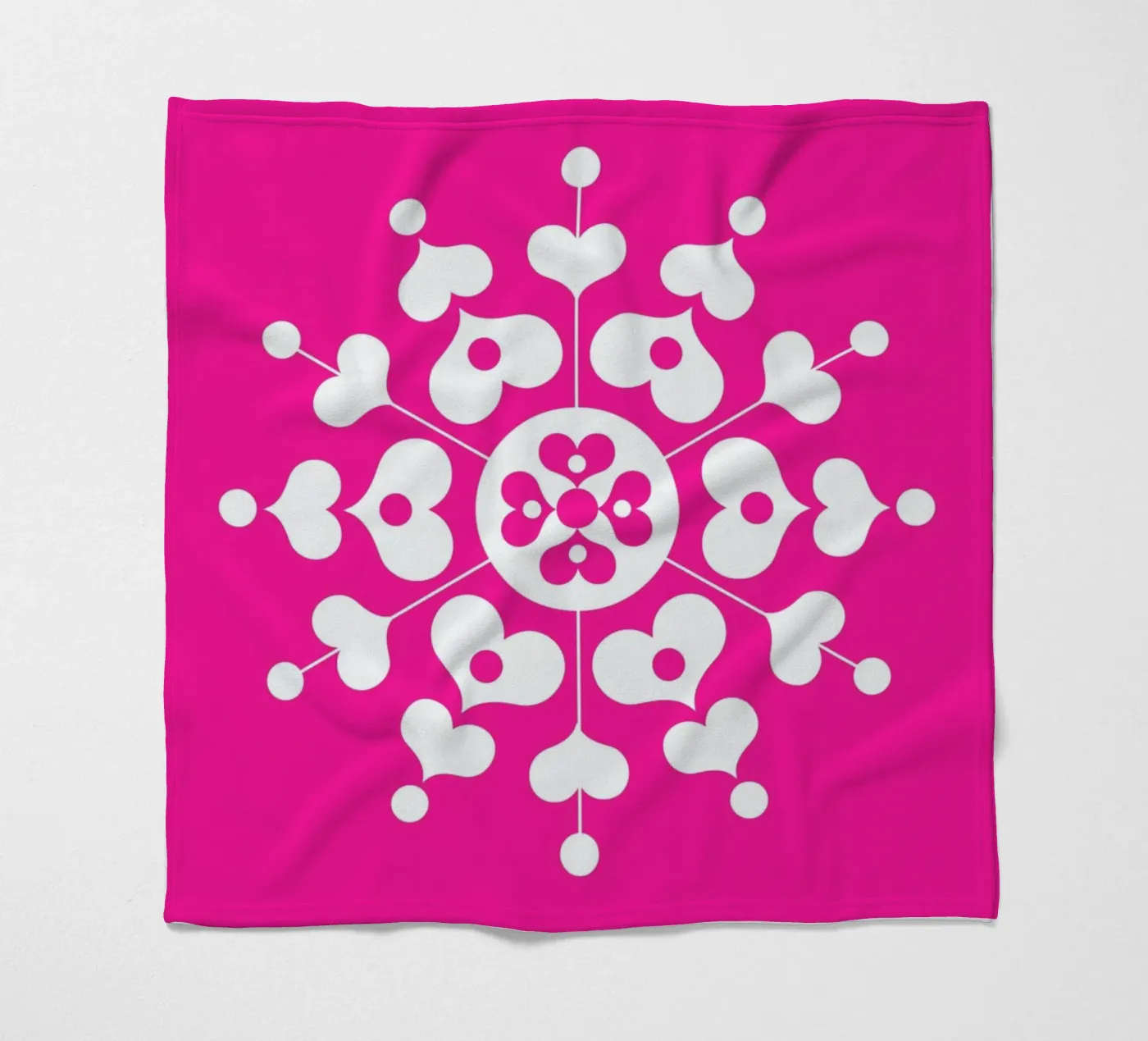 Flocon de neige plaid polaire de Bo Lundberg