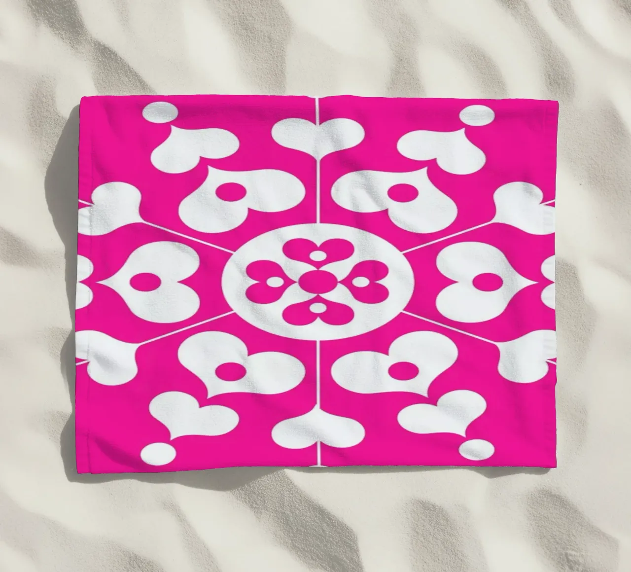 Sneeuwvlok strandhanddoek van Bo Lundberg